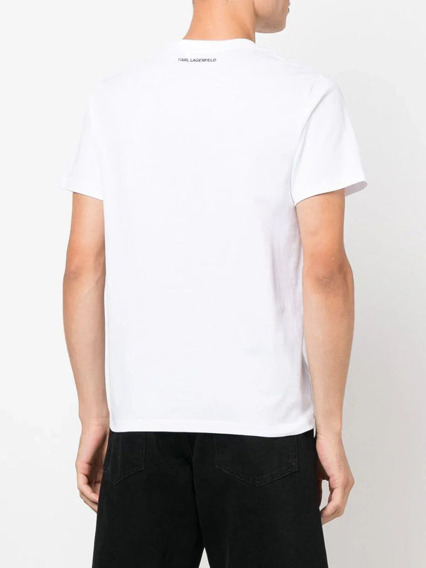 Karl Lagerfeld Ikonik appliqué-detail T-shirt