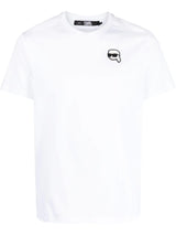 Karl Lagerfeld Ikonik appliqué-detail T-shirt