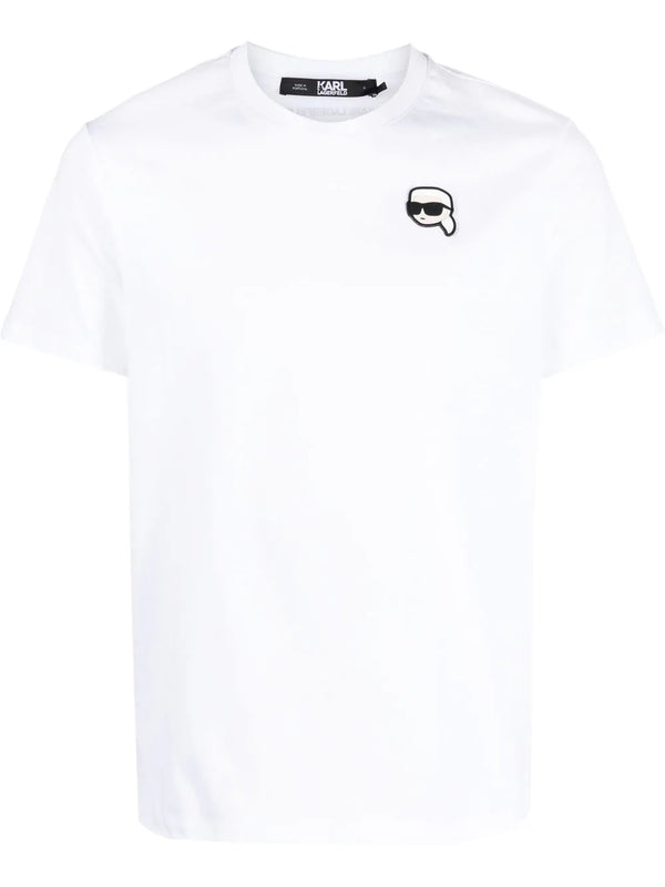 Karl Lagerfeld Ikonik appliqué-detail T-shirt