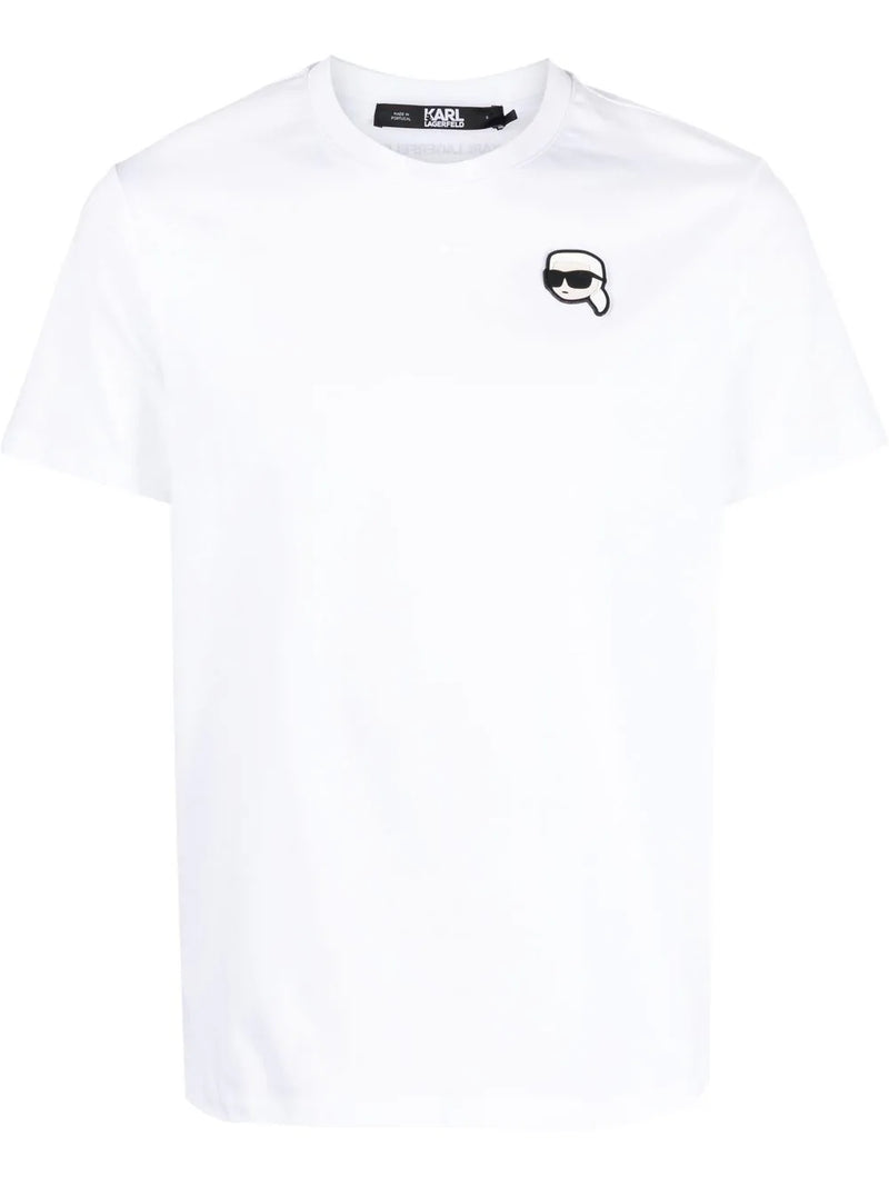 Karl Lagerfeld Ikonik appliqué-detail T-shirt