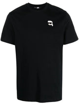 Karl Lagerfeld Ikonik appliqué-detail T-shirt