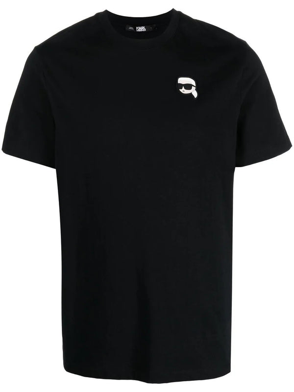 Karl Lagerfeld Ikonik appliqué-detail T-shirt