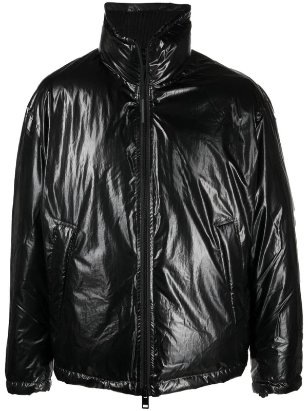 Diesel logo-patch padded jacket