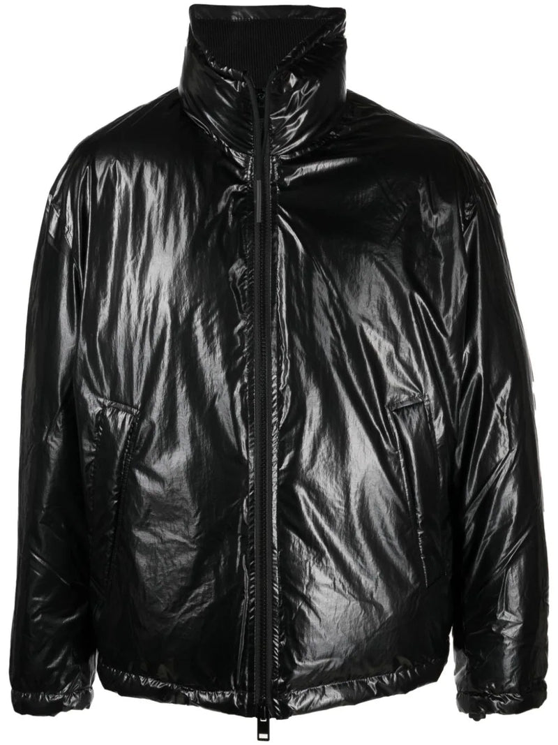 Diesel logo-patch padded jacket