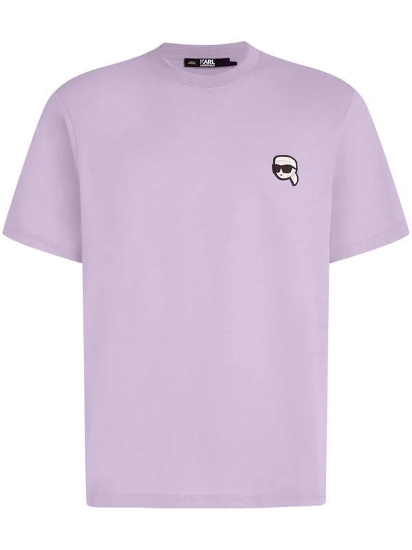Karl Lagerfeld Ikonik appliqué-detail T-shirt