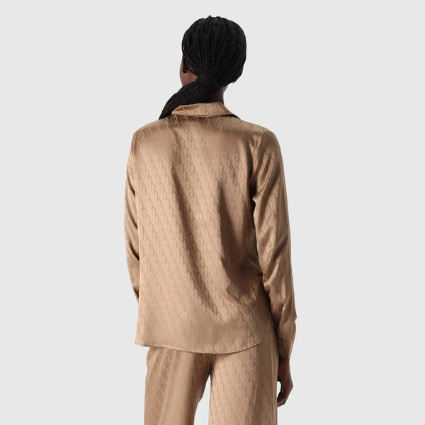 Buttondown Pajama Top - Brown