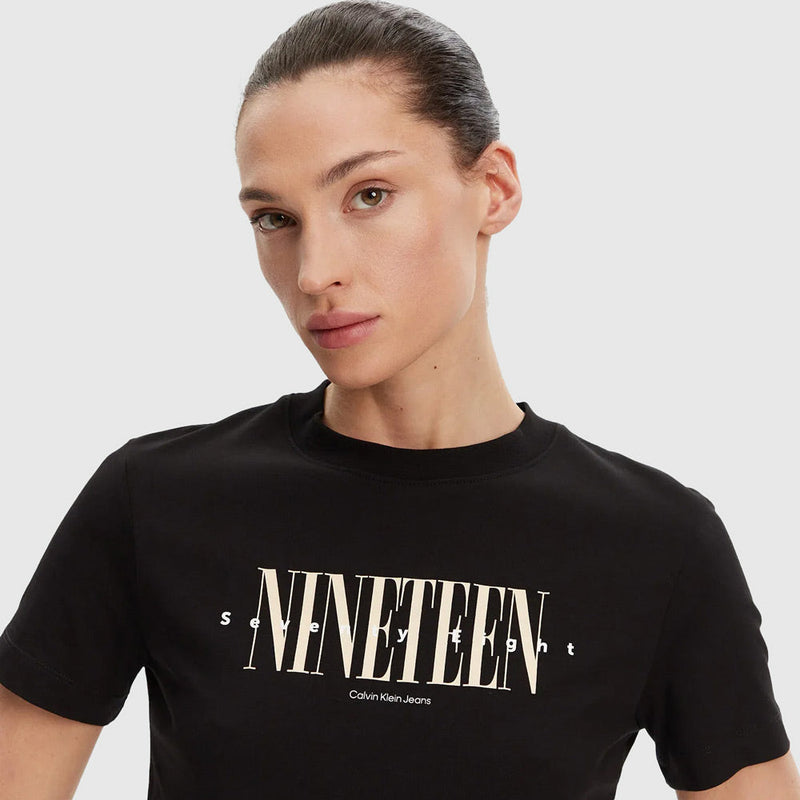 Graphic Regular T - Shirt - Black