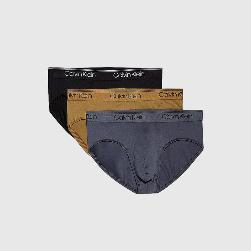 3 Pack Hip Briefs - Black Multi