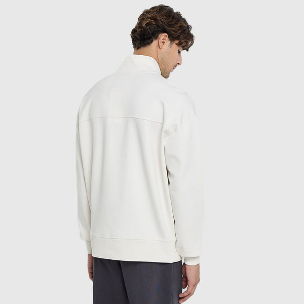 Interlock Zip Sweatshirt - Cream