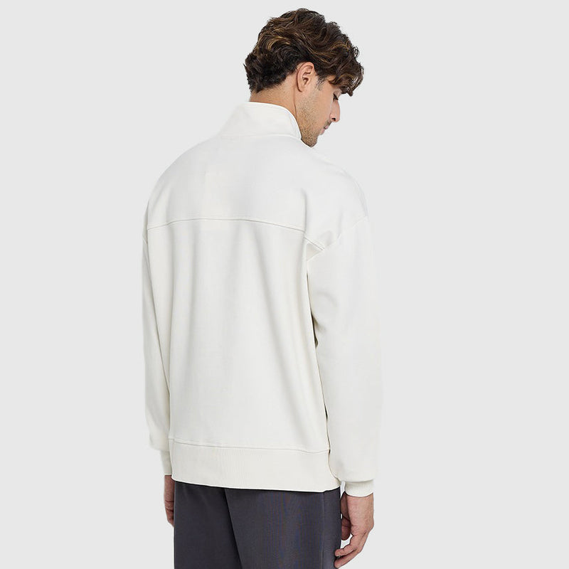 Interlock Zip Sweatshirt - Cream