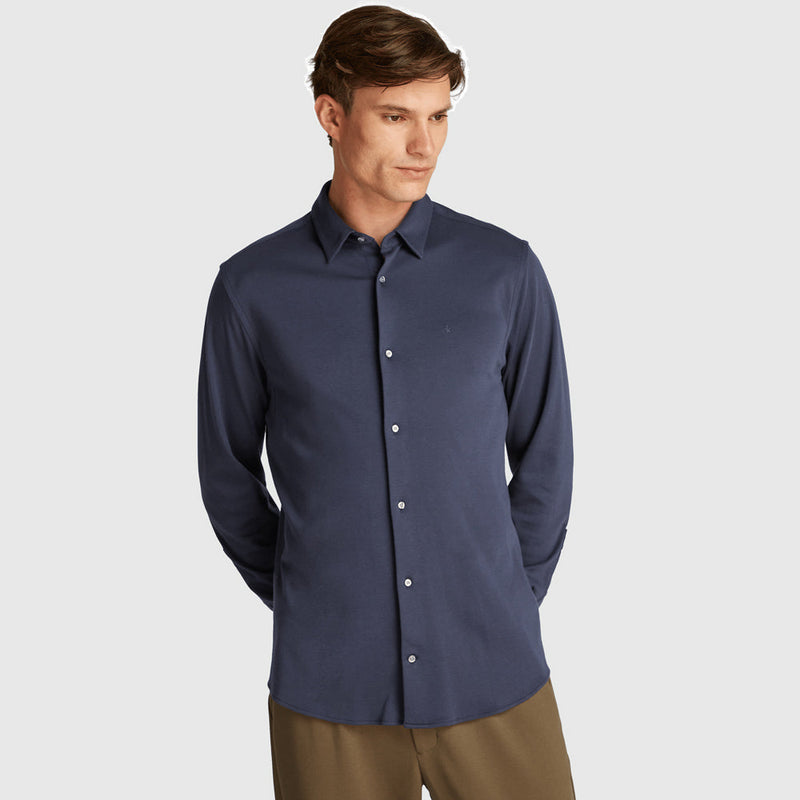 Liquid Touch Jersey Shirt - Navy