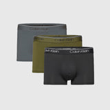 3 Pack Low Rise Trunks - Black Multi