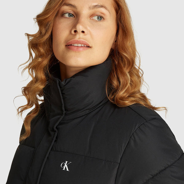 Cropped Puffer  Jacket - Black