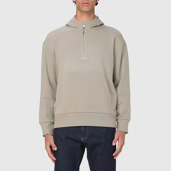 Nano Logo Zip Hoodie - Khaki