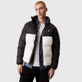 Blocking Puffer Jacket - Black Multi