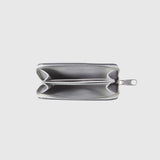 Sculpted Zip Purse - Light Grey