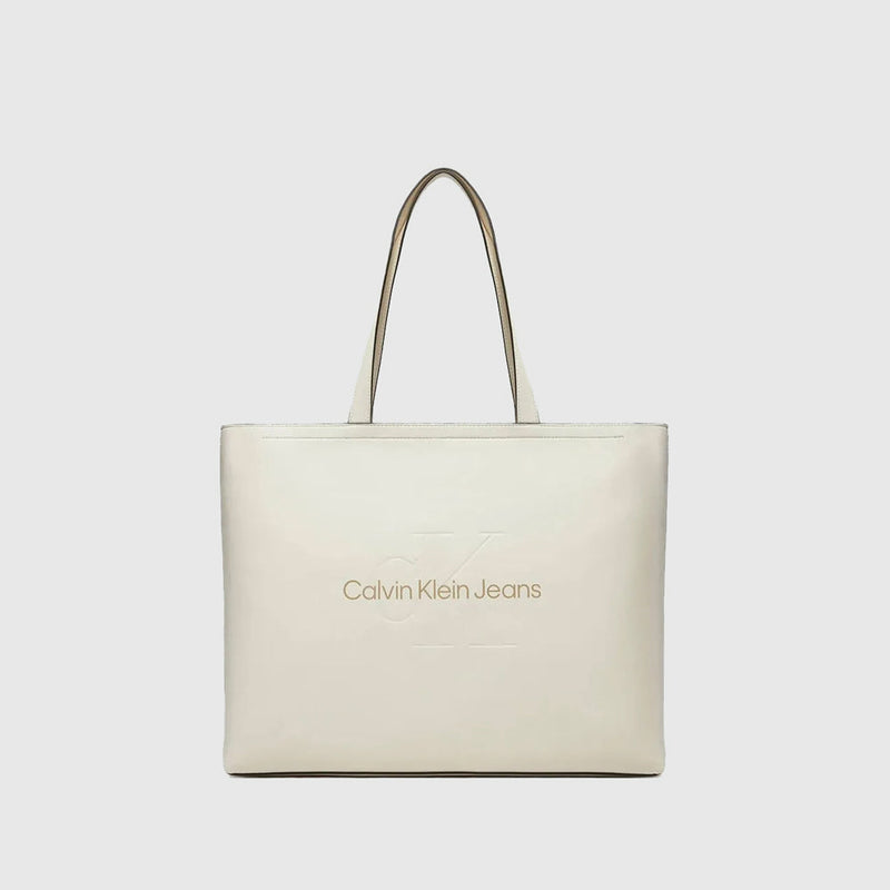 Sculpted Slim Tote Bag - White