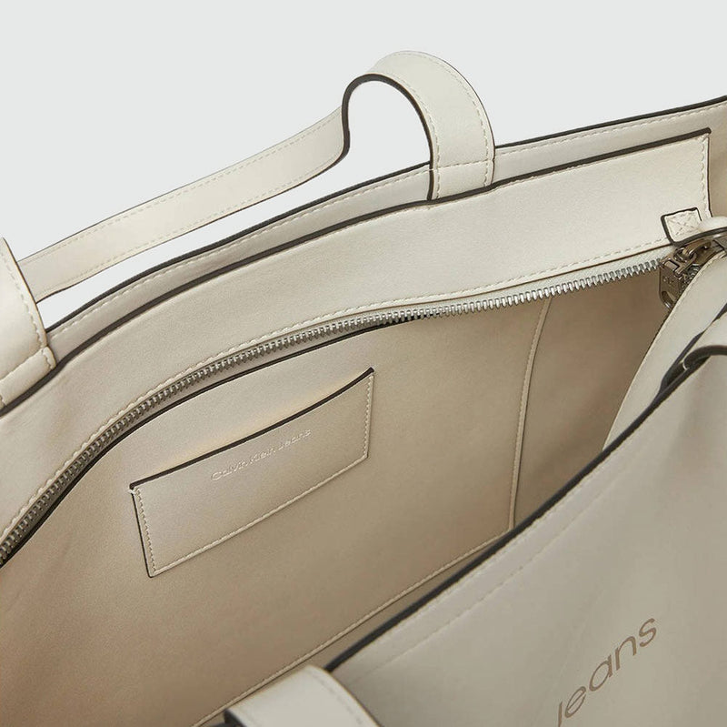 Sculpted Slim Tote Bag - White