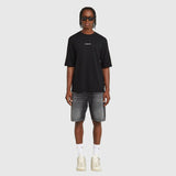 Checquard Tweeter T-Shirt - Black