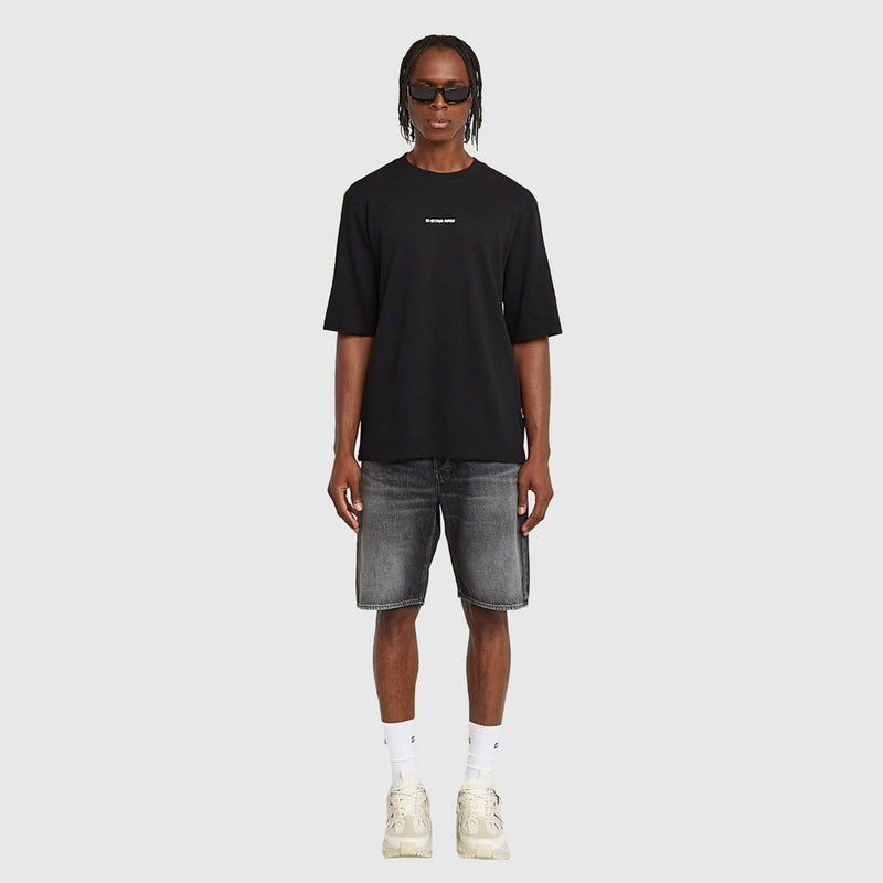 Checquard Tweeter T-Shirt - Black