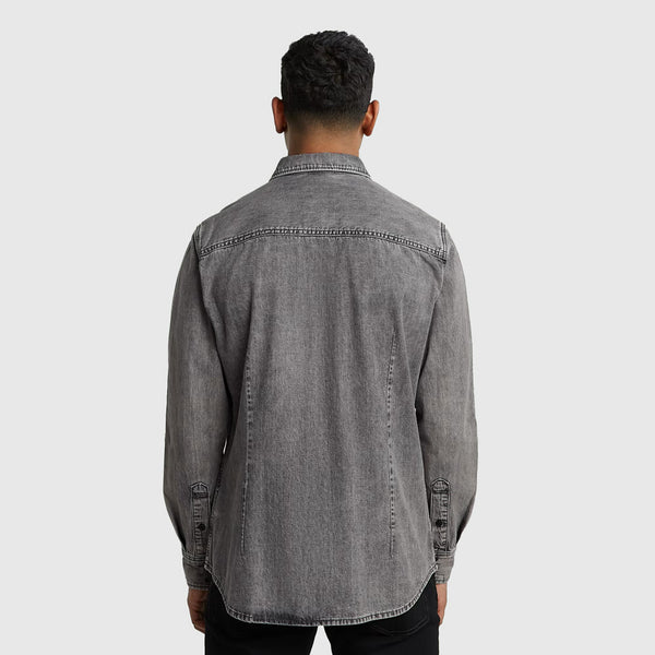 Dakota Slim Shirt - Denim Grey