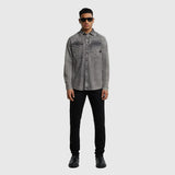 Dakota Slim Shirt - Denim Grey