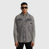 Dakota Slim Shirt - Denim Grey