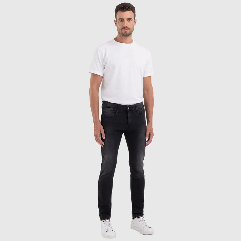Anbass Powerstretch Denim Jeans - Dark Grey