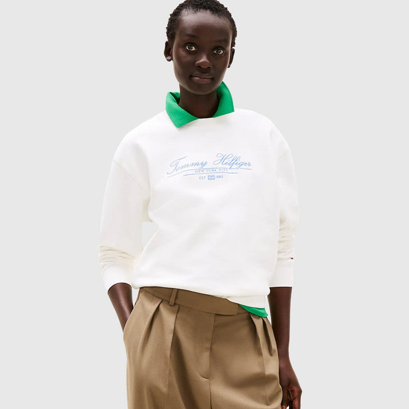 Script Sweatshirt - Ecru