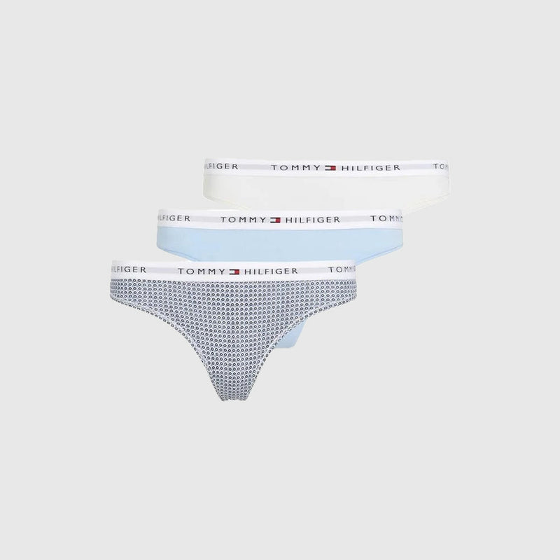 3 Pack Thong - White Multi