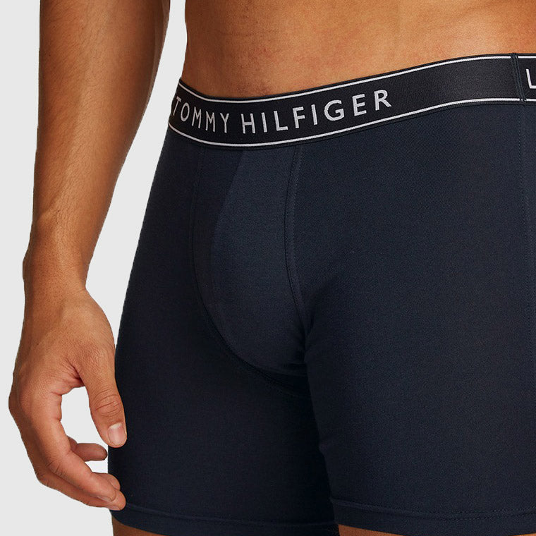 3 Pack Boxer Trunks - Navy