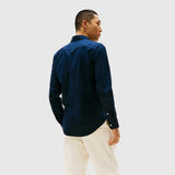 Poplin Collar Shirt - Navy
