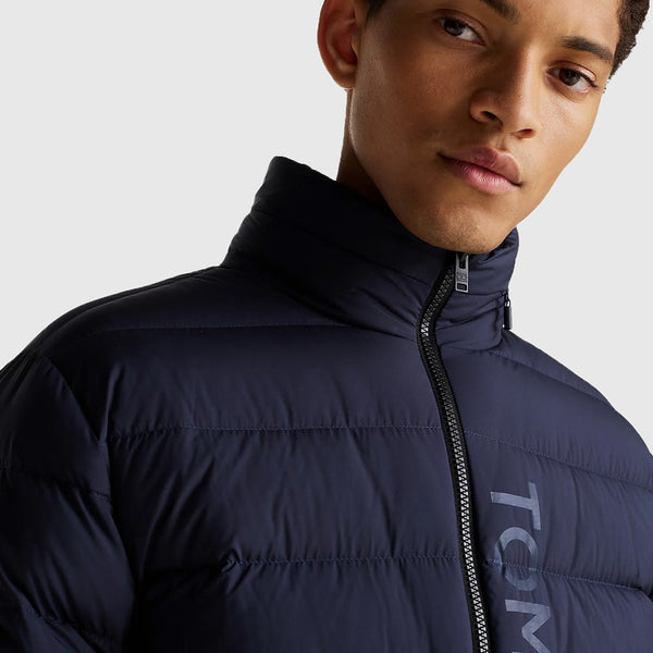 Printed Puff Jacket - Navy