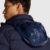 Printed Puff Jacket - Navy