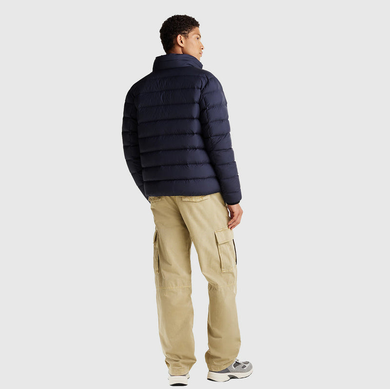 Printed Puff Jacket - Navy