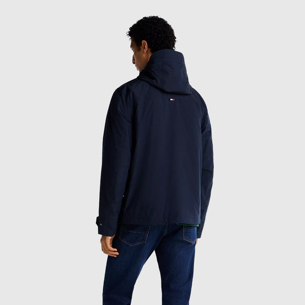 Packable Hooded Jacket - Navy