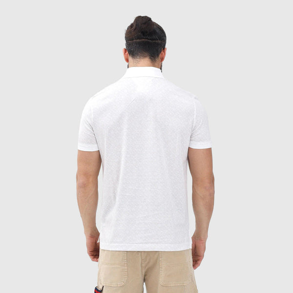 Monogram Print Golfer - White
