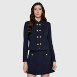 Punto Short Blazer Jacket - Navy