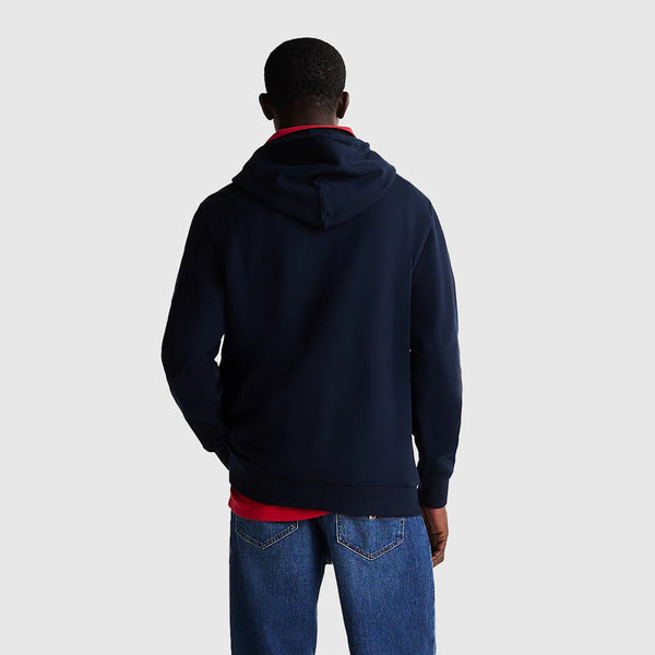 Regular Graphic Hoodie - Navy