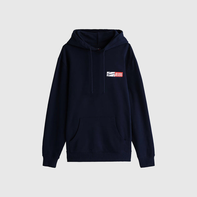 Regular Graphic Hoodie - Navy