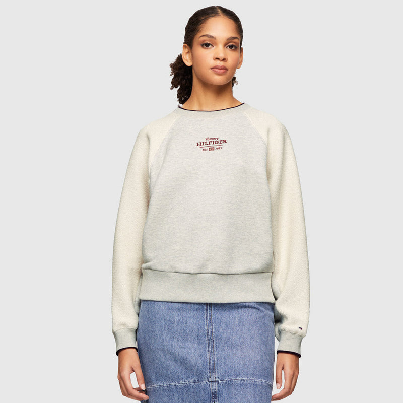 Regular Texture Sweatshirt - Grey Heather