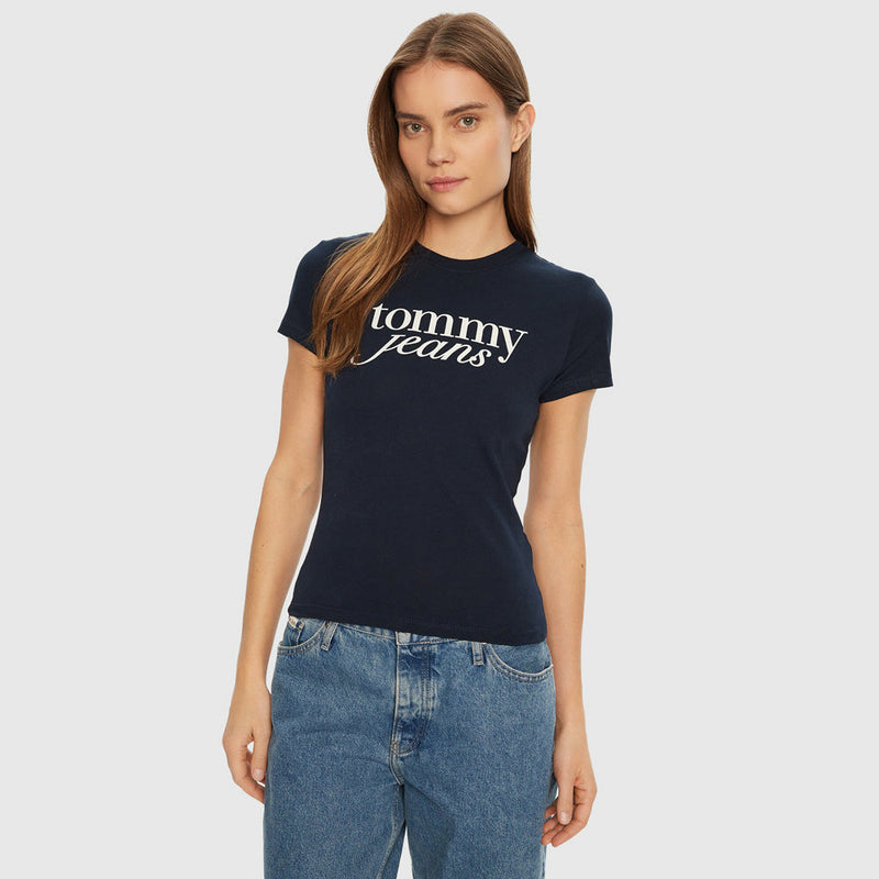 Slim Essential Logo T-Shirt - Navy