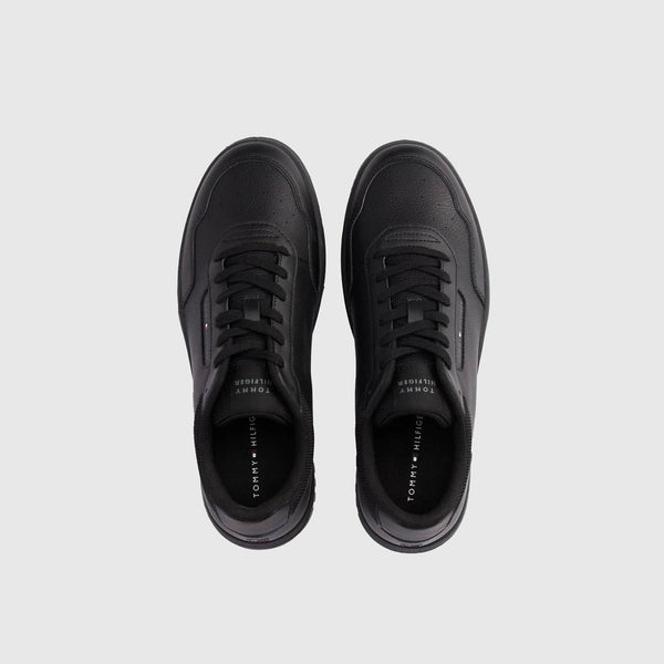 Leather Basket Core Sneaker - Black