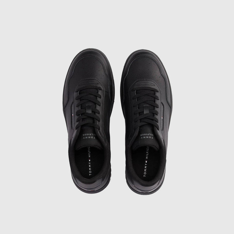 Leather Basket Core Sneaker - Black