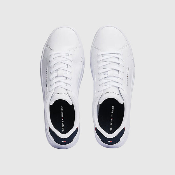 Leather Court Sneaker - White