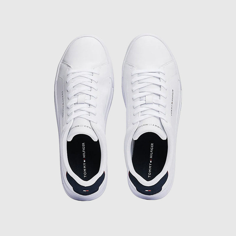 Leather Court Sneaker - White