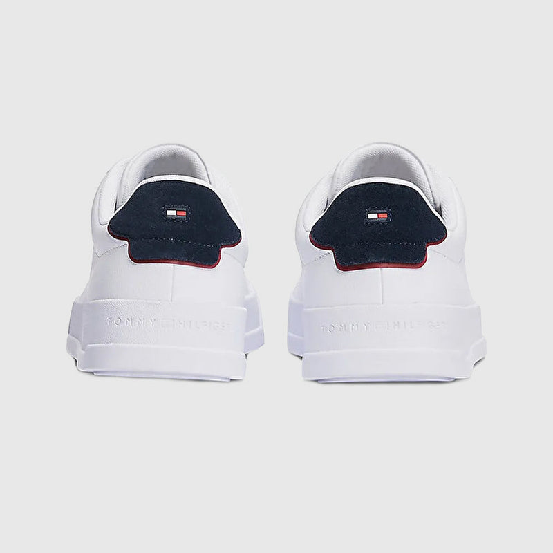 Leather Court Sneaker - White