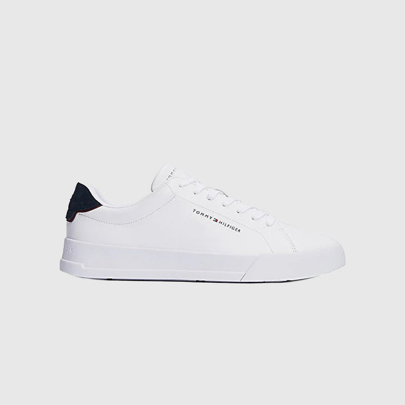 Leather Court Sneaker - White