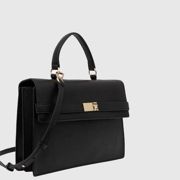 Heritage Flap Satchel - Black