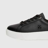Platform Court Sneaker - Black